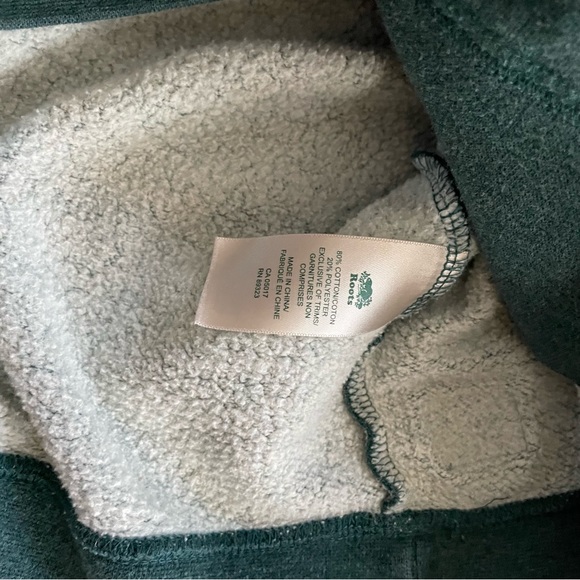 ROOTS Green Quarter Zip Pullover - Picture 6 of 6
